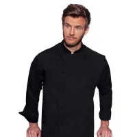 Gabacha Ejecutiva de Manga Larga de Color Negro Talla XL CHECKEDOUT CU101C0100A-XL