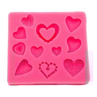 Molde de Silicon de Corazones  MASTER CHEF 0760316