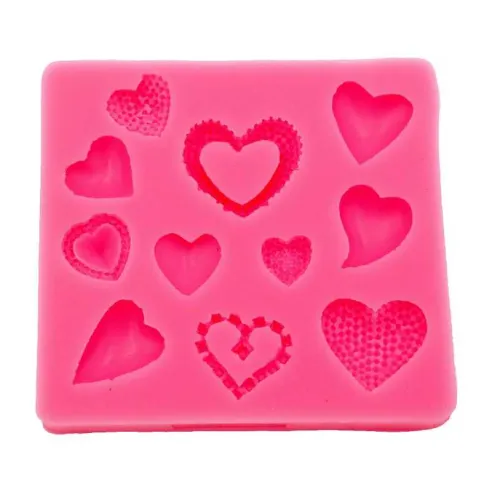 Molde de Silicon de Corazones  MASTER CHEF 0760316