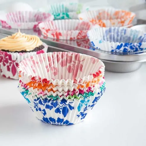 Capsula para Cupcakes Floral, Paquete de 100 Piezas FOX RUN BRANDS 4895