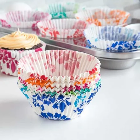 Capsula para Cupcakes Floral, Paquete de 100 Piezas FOX RUN BRANDS 4895