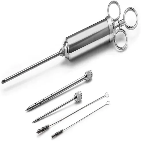 Inyector de Salsas de Acero Inoxidable, Set de 6 Piezas OUTSET 76456