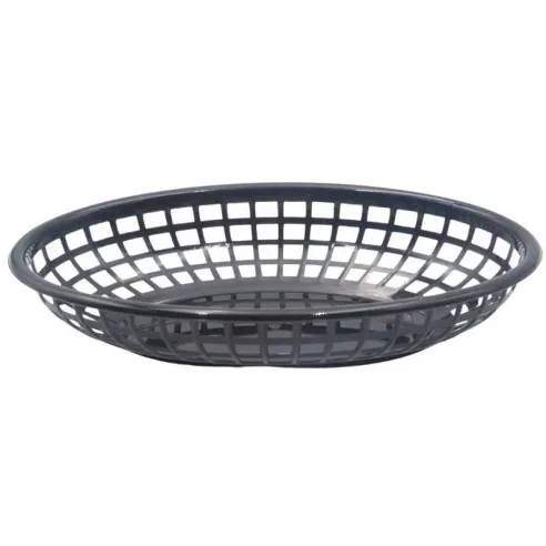 Canasta Plastica para Comida Rapida de 9.5 x 6 Pulgadas de Color Negro MASTER CHEF FFB-96K