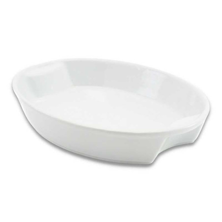 Plato Hondo Ovalado de Porcelana 9 Pulgadas Blanco CATER MAX 12507-1