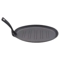 Sarten de Hierro Fundido para Fajitas con Mango Removible de 7 x 10.5 Pulgadas, Color Negro  MASTER CHEF 222A 2