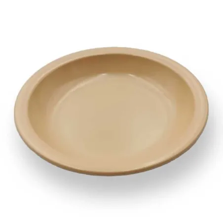 Plato Hondo de Melamina de 7.5 Pulgadas Beige  MASTER CHEF V-19-TAN