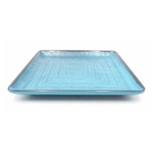 Plato Cuadrado de Melamina de Color Verde de 11 Pulgadas MASTER CHEF B462-GN
