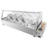 Bano Maria Electrico de 5 Fosas con Protector de 110 V QUANTUM PRO VB-94
