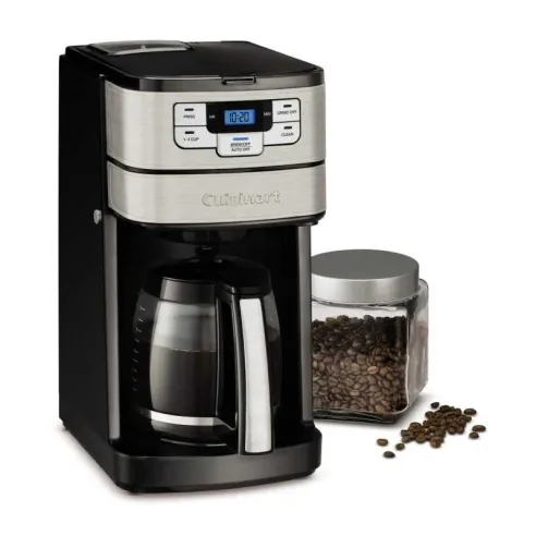 Coffee Maker Programable con Molino Negro de 12 Tazas CUISINART DGB-400