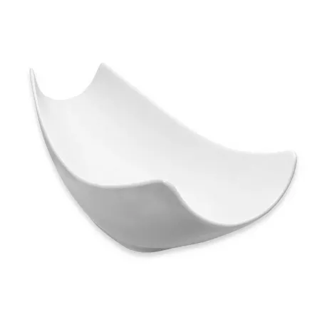 Bowl Rectangular de Porcelana con Forma de Canoa 26 x 13 Centimetros Blanco CATER MAX 15062-2