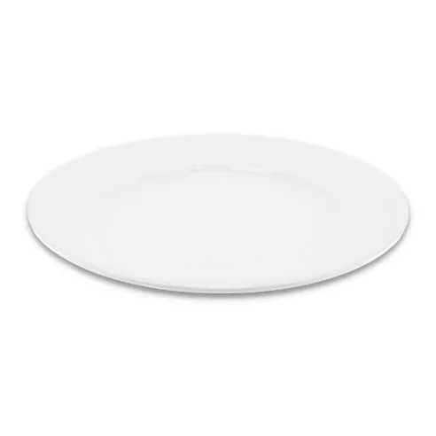 Plato Redondo de Porcelana Borde Ancho 11 Pulgadas Blanco CATER MAX 840