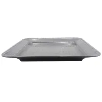 Platon Cuadrado de Melamina de Color Negro de 8 Pulgadas MASTER CHEF B860-BL