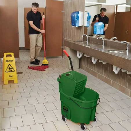 Carrito Escurridor  de 35 Cuartos, Color Verde RUBBERMAID FG758888GRN