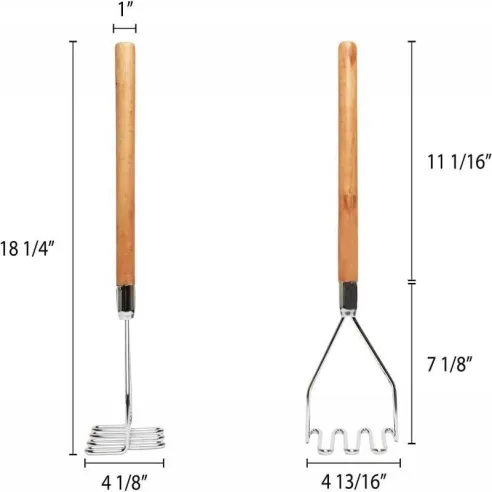 Majador para Papa Cuadrado de 18 Pulgadas THUNDER SLTMA018