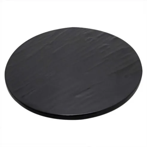 Bandeja Redonda de Color Negro con Textura de 43 Centimetros MASTER CHEF B604