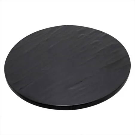 Bandeja Redonda de Color Negro con Textura de 43 Centimetros MASTER CHEF B604