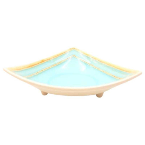 Bowl Triangular de Melamina de 7.5 Pulgadas de Color Verde Claro MASTER CHEF B800