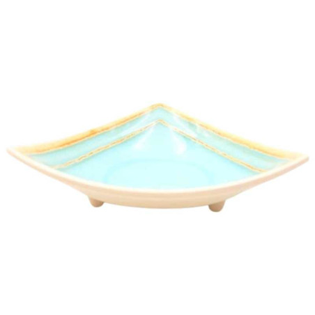 Bowl Triangular de Melamina de 7.5 Pulgadas de Color Verde Claro MASTER CHEF B800