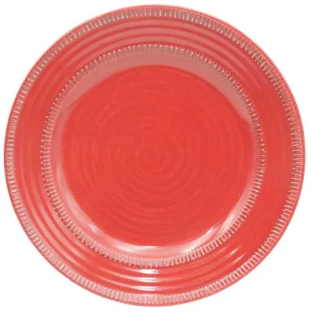 Plato Redondo de Melamina de 8.3 Pulgadas de Color Rojo MASTER CHEF B856-RE