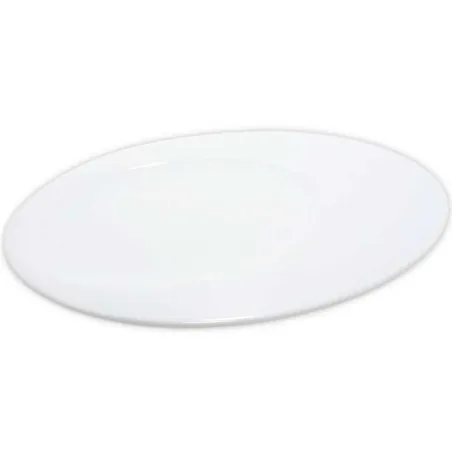 Plato Luna Ovalado de Porcelana 36 x 26 Centimetros Blanco CATER MAX 15069-1