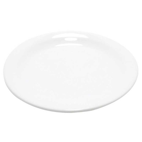 Plato Redondo de Porcelana Borde Delgado de 9 Pulgadas Blanco CATER MAX A803