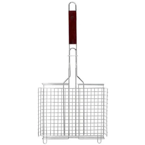 Canasta para BBQ Cromada con  Agarradera de 26 Pulgadas OUTSET QC71