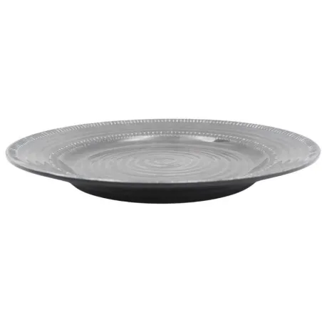 Platon Redondo de Melamina de Color Negro de 8.3 Pulgadas MASTER CHEF B856-BL