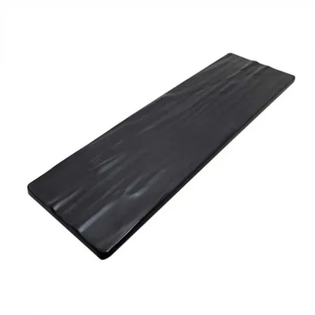 Bandeja Rectangular de Color Negro con Textura de 52.5 x 16 Centimetros MASTER CHEF D300
