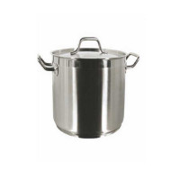 Olla Stock de Acero Inoxidable de 40 Cuartos con Tapa MASTER CHEF SPS-40