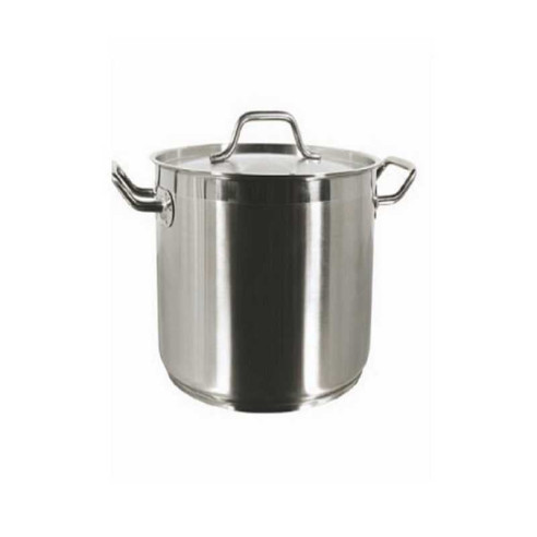 Olla Stock de Acero Inoxidable de 40 Cuartos con Tapa MASTER CHEF SPS-40