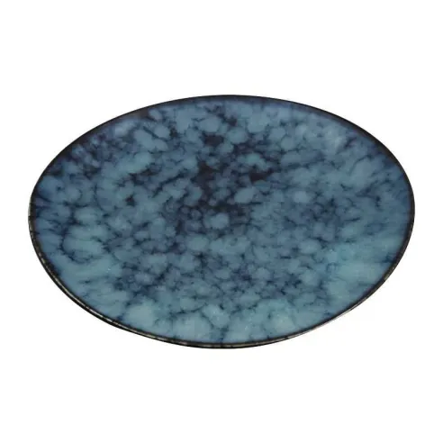 Plato Ovalado Coupe de Porcelana Azul 9 Pulgadas ARNI S4690-J01