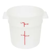 Contenedor Redondo de 1 Cuarto, Color Blanco  THUNDER PLRFT301PP