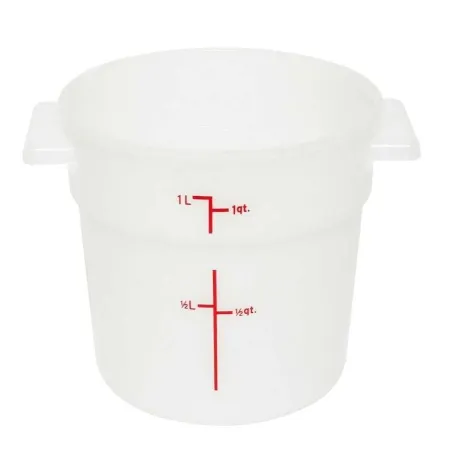 Contenedor Redondo de 1 Cuarto, Color Blanco  THUNDER PLRFT301PP