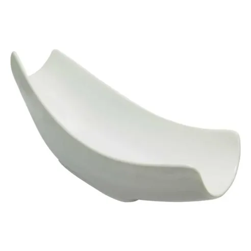 Bowl Rectangular de Porcelana con Forma de Canoa 22 x 10 Centimetros Blanco CATER MAX 15062-1