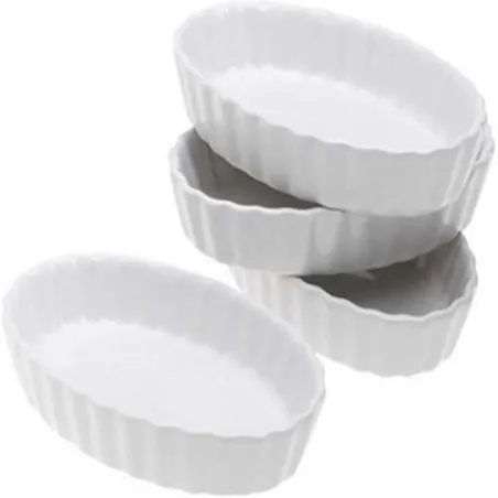 Ramekin Ovalados de 4 Onzas, Set de 4 Unidades BONJOUR 53351