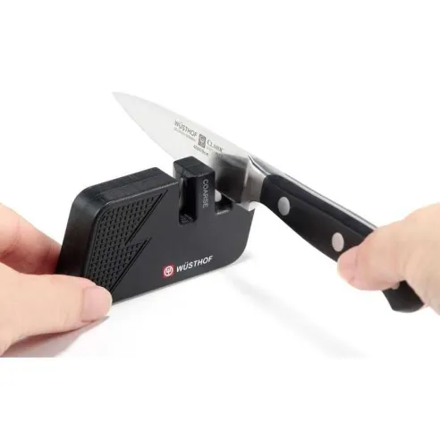 Afilador de Cuchillos Doble, Color Negro WUSTHOF 3119730203