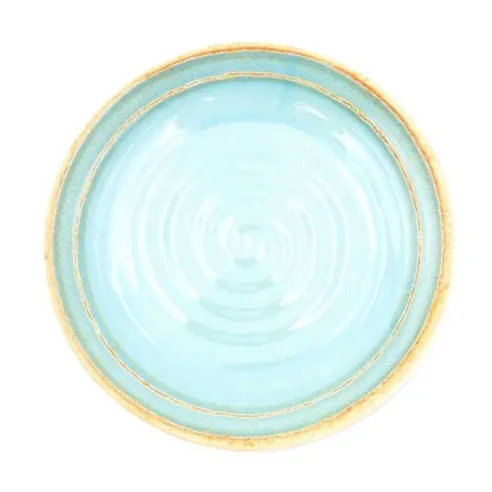 Plato Redondo de Melamina Espiral de Color Verde Claro de 9 Pulgadas MASTER CHEF B798