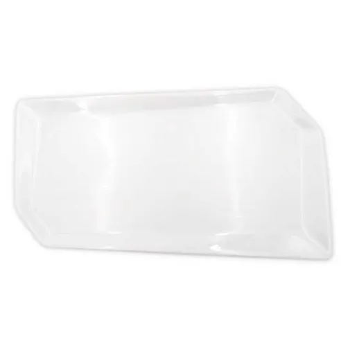 Plato Romboide de Porcelana 35 x 20 Centimetros Blanco CATER MAX 15072-3