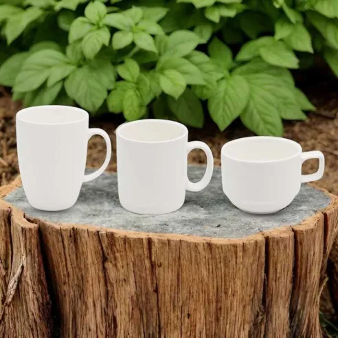 Jarra Campana de Porcelana de 12 Onzas Blanca ARNI S5184