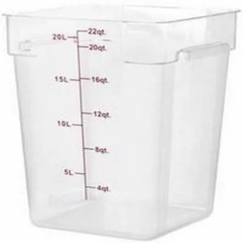 Contenedor Cuadrado de Policarbonato de 22 Litros THUNDER PLSFT022PC