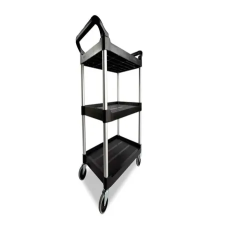 Carro Utilitario de 85 x 47 x 96 Centimetros de Color Negro RUBBERMAID FG342488BLA