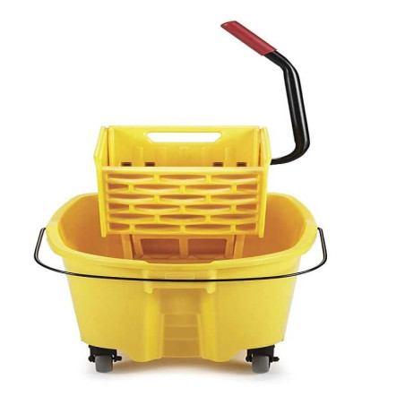 Carrito Escurridor WaveBrake de 26 Quartos de Color Amarillo RUBBERMAID FG748000YEL