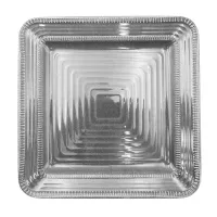 Platon Cuadrado de Melamina de Color Negro de 8 Pulgadas MASTER CHEF B860-BL 2