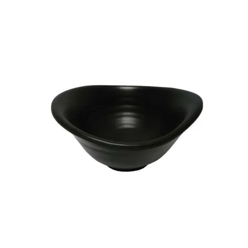 Bowl Ovalado de Melamina de 4.5 Pulgadas, Color Negro  MASTER CHEF WKB048