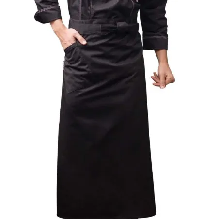 Delantal Medio Ejecutivo de Color Negro CHECKEDOUT U316S0100A