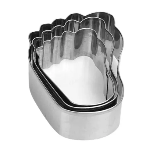 Cortadores para Galleta en Forma de Pie, Set de 3 Piezas MASTER CHEF 0760865