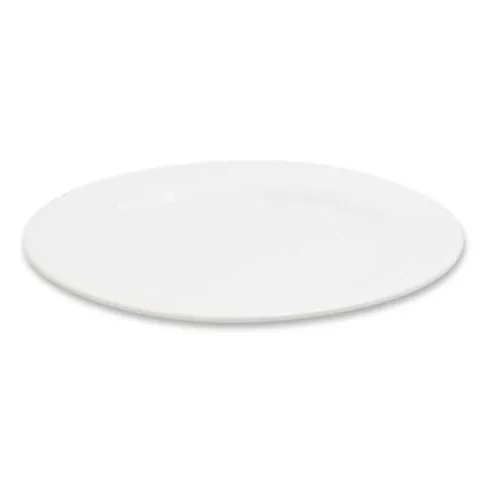 Platon Ovalado de Porcelana de Borde Delgado 9.5 Pulgadas Blanco ARNI S6504