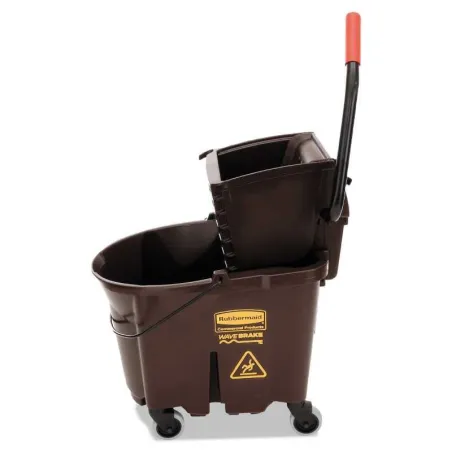 Carrito Escurridor WaveBrake de 35 Cuartos, Color Cafe RUBBERMAID FG758088BRN