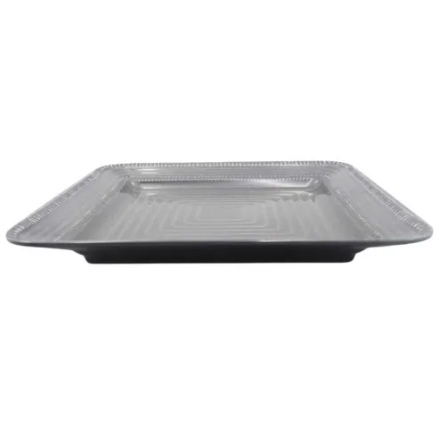 Platon Cuadrado de Melamina de Color Negro de 10.5 Pulgadas MASTER CHEF B861-BL
