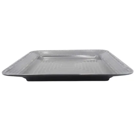 Platon Cuadrado de Melamina de Color Negro de 10.5 Pulgadas MASTER CHEF B861-BL